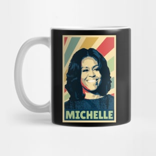 Michelle Obama Vintage Colors Mug